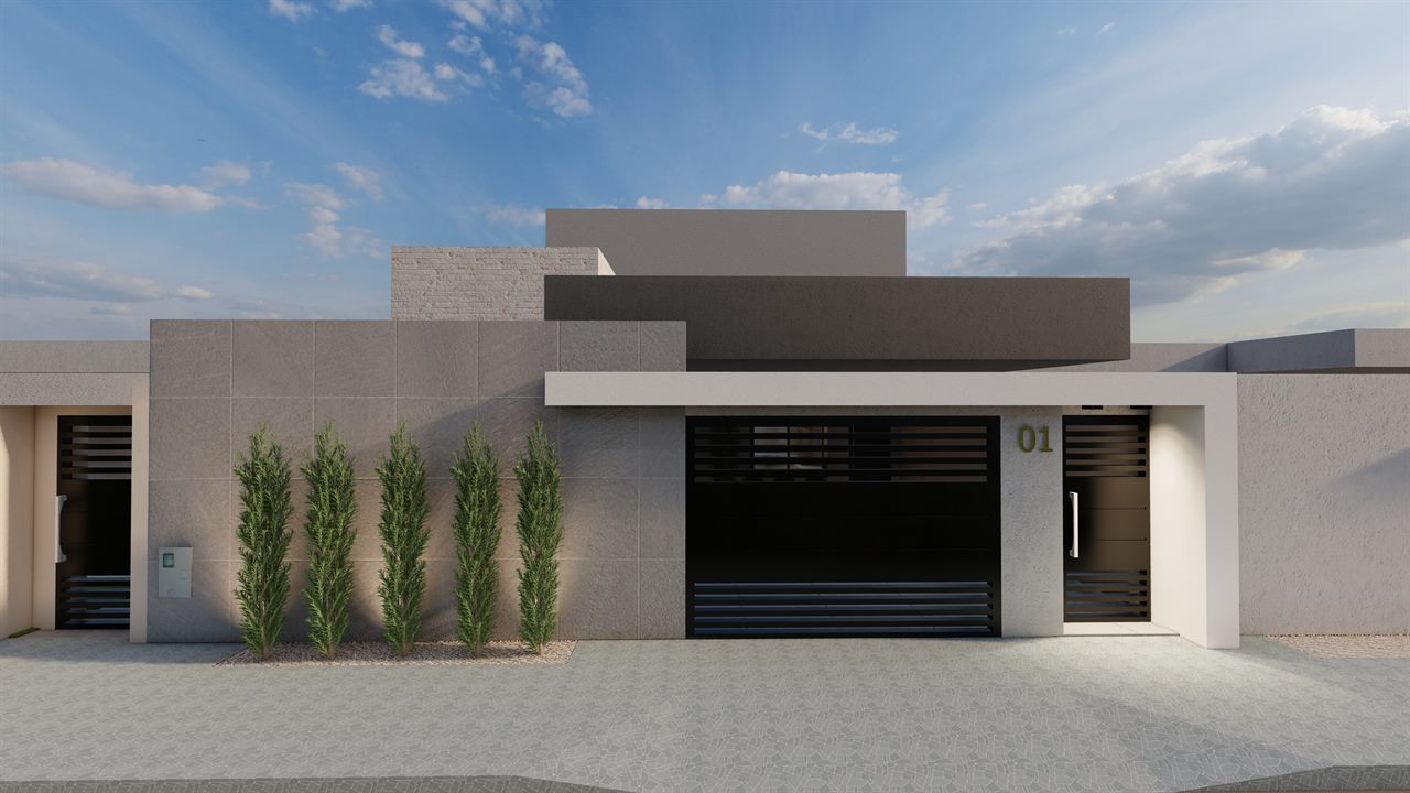 Casa térrea contemporânea
