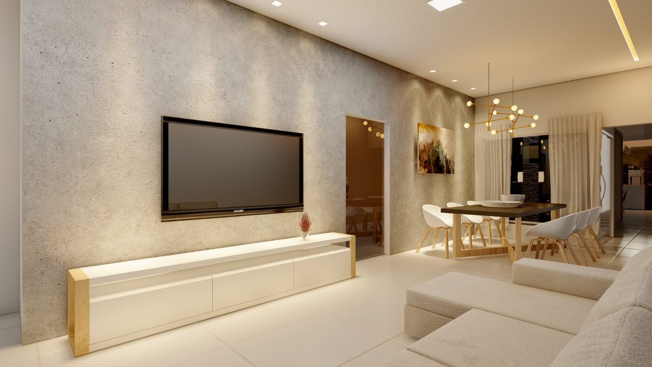 Sala de estar integrada