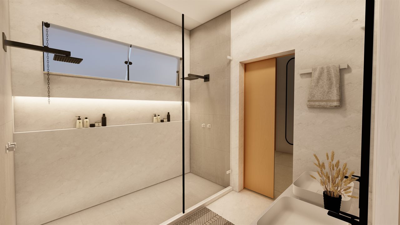 Lavabo com marcenaria sob medida